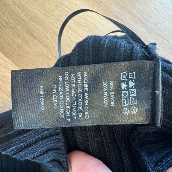 NWT* House of Harlow 1960 Women's Rib Knit Bralette Black Top - Women's Large - Picture 7 of 7